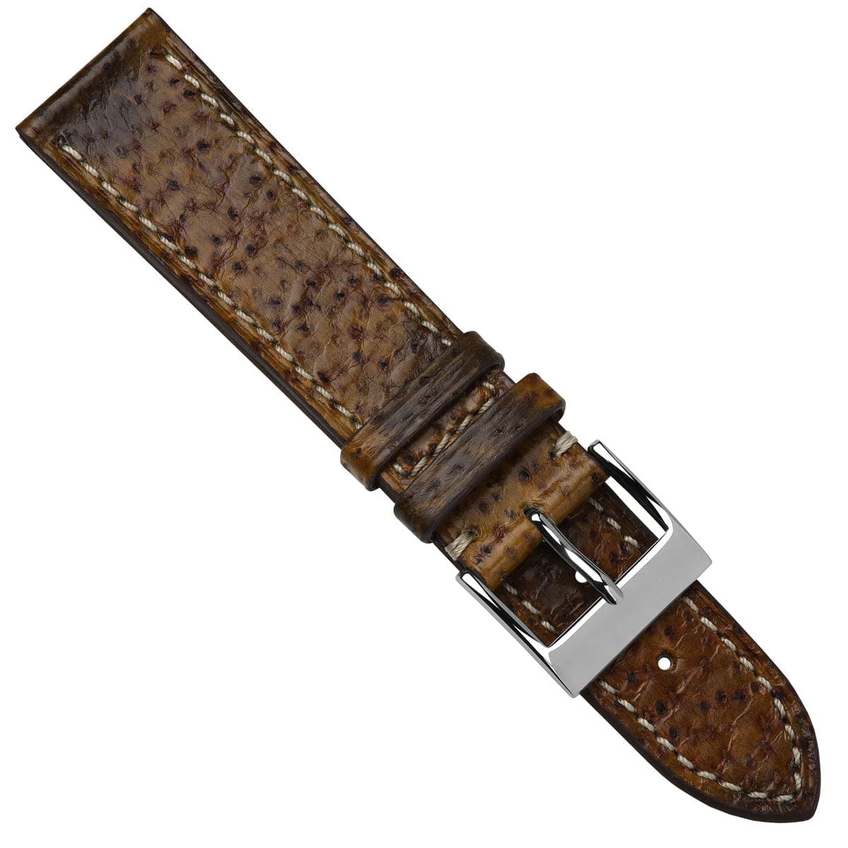 Sea Wolf Flat Leather Watch Strap - Ocean Brown - Image 15
