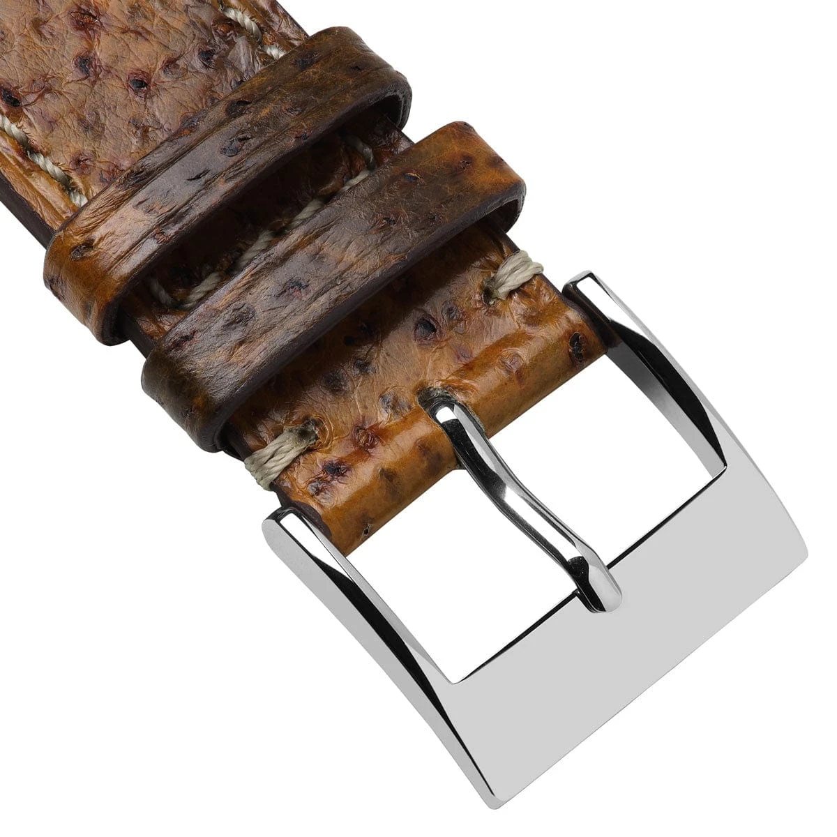 Sea Wolf Flat Leather Watch Strap - Ocean Brown - Image 17