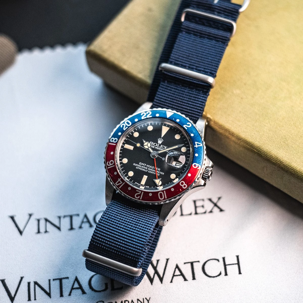 The Vintage Watch Company Military Watch Strap - Navy Blue - Image 5
