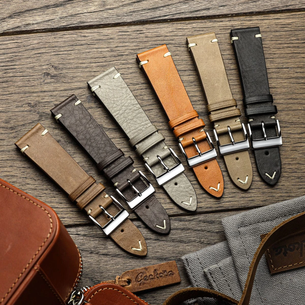 Vintage Cavallo Horse Leather Watch Strap - Chocolate Brown - Image 5