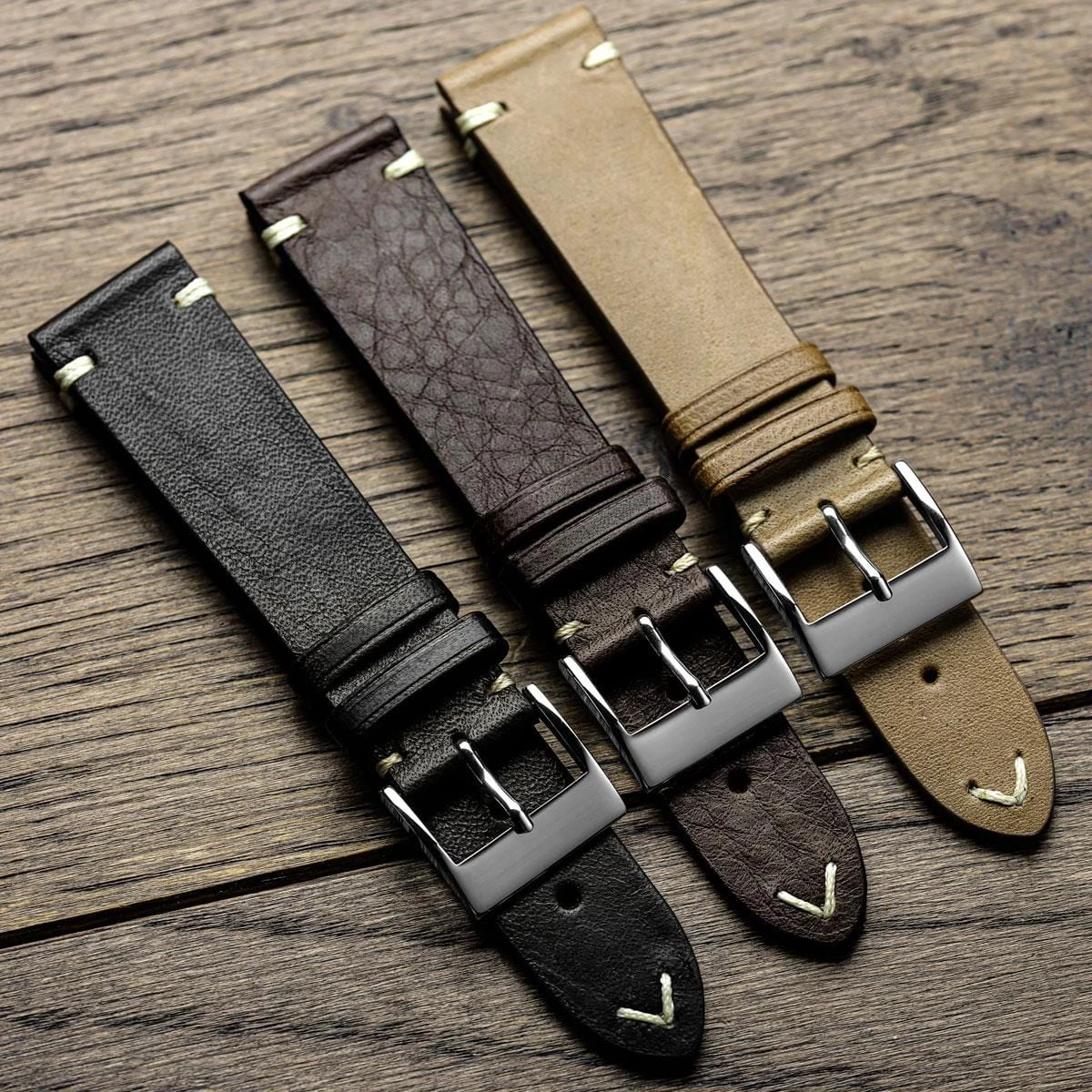 Vintage Cavallo Horse Leather Watch Strap - Chocolate Brown - Image 9