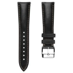 Original Vintage Highley Genuine Leather Watch Strap - Black