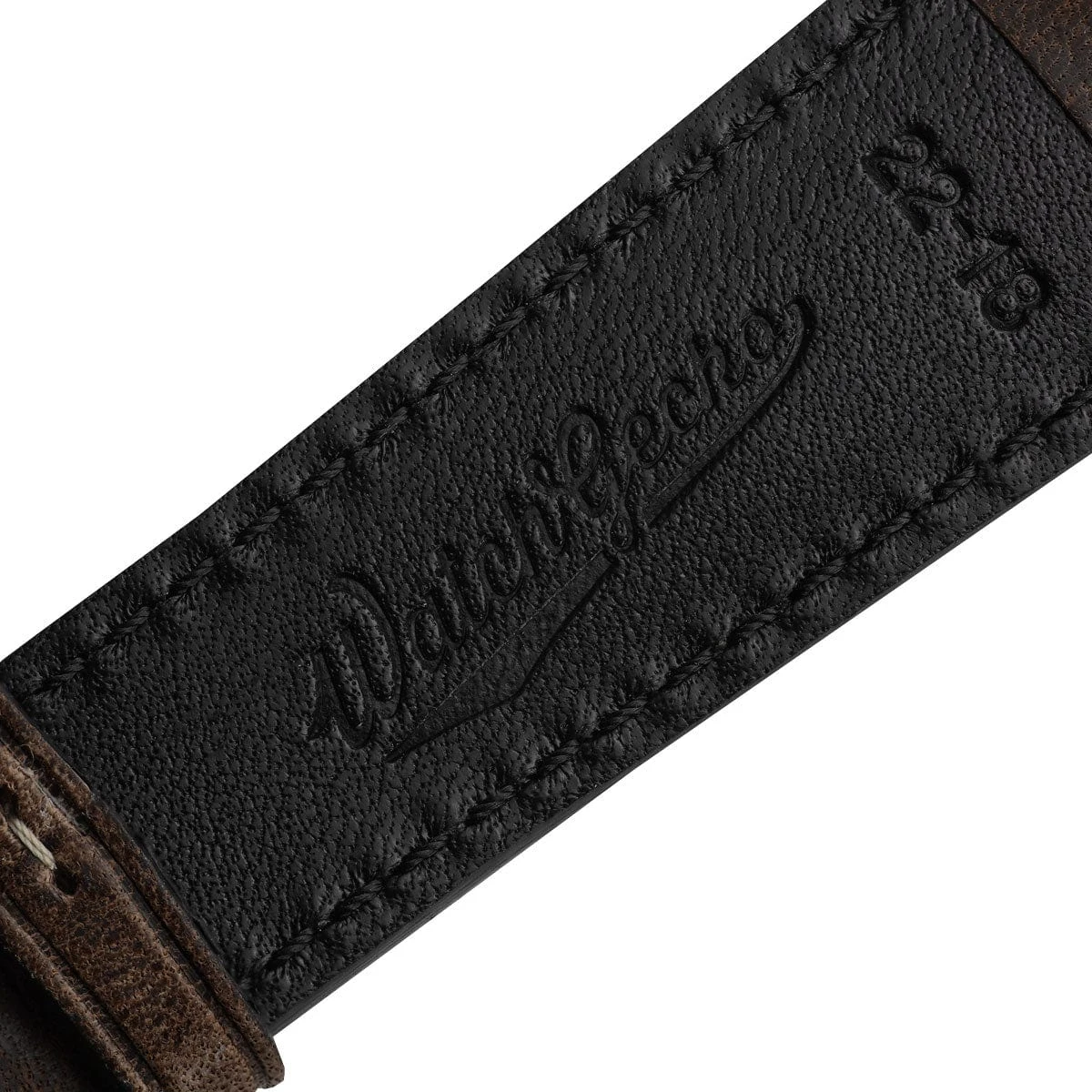 Original Vintage Highley Genuine Leather Watch Strap - Chocolate Brown - Image 6