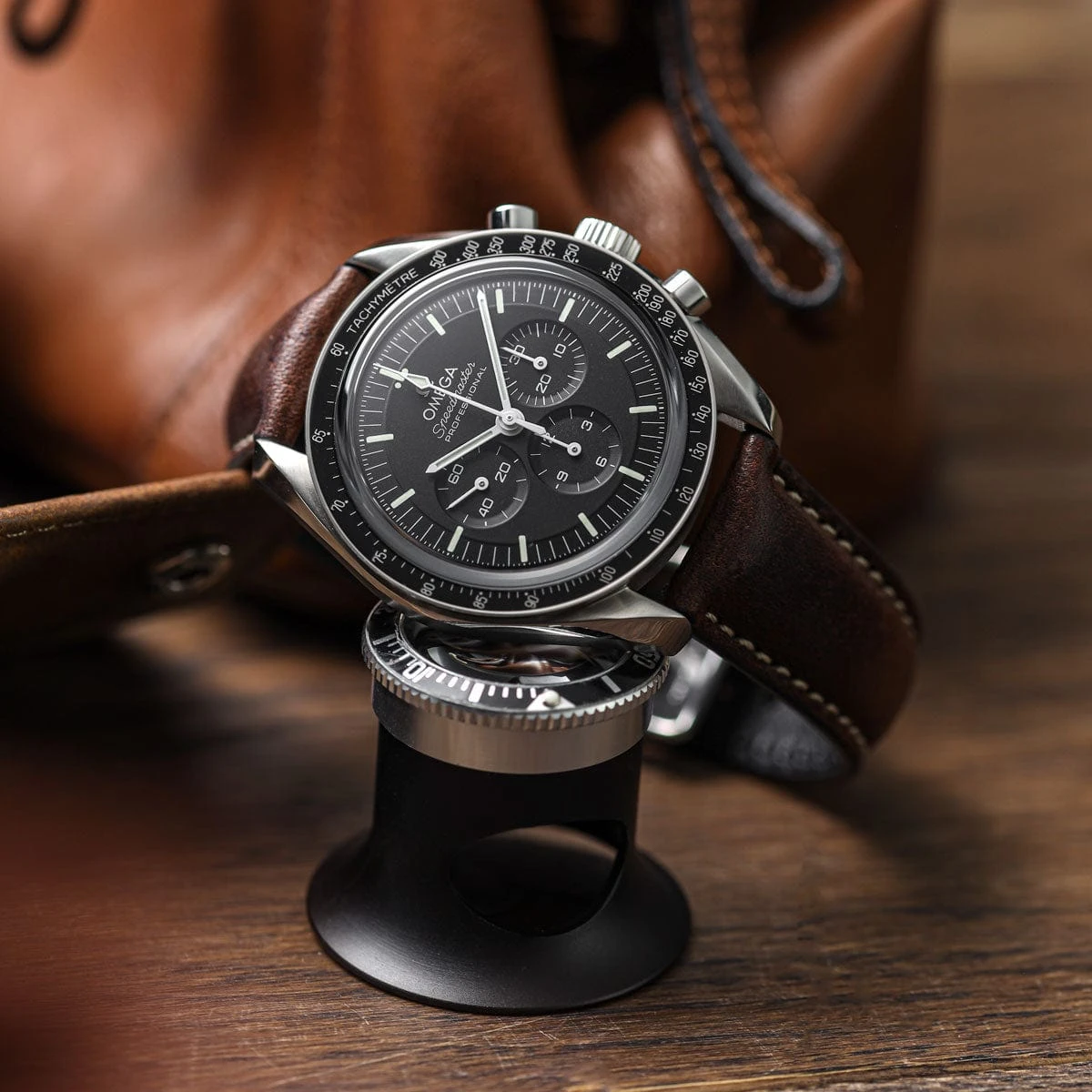 Original Vintage Highley Genuine Leather Watch Strap - Chocolate Brown - Image 2