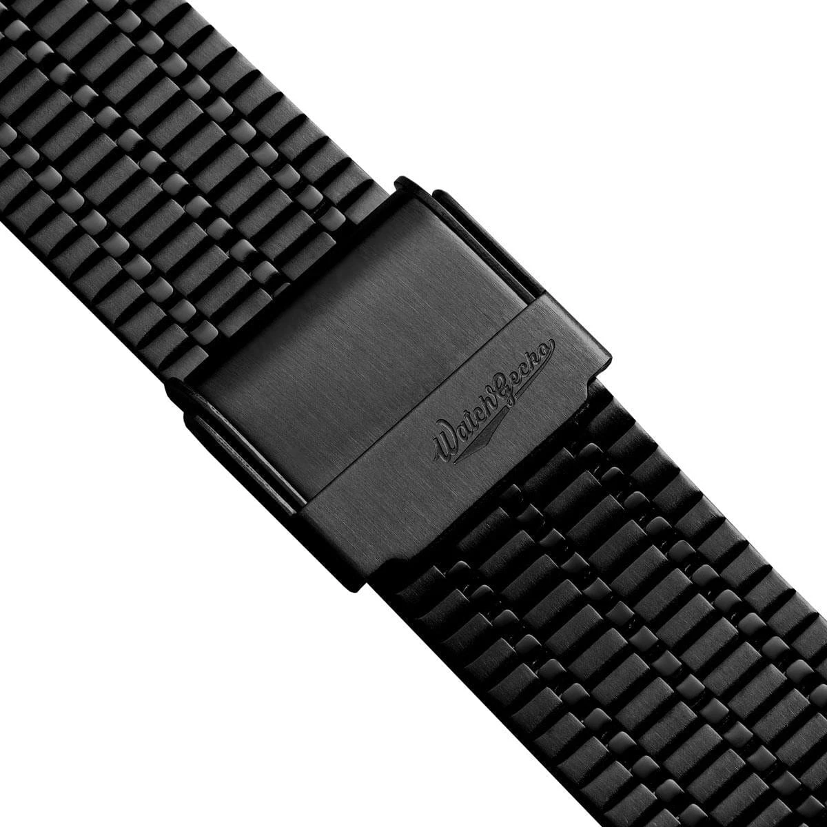 WatchGecko Classic Retro Stainless Steel Watch Strap - IP Black - Image 2