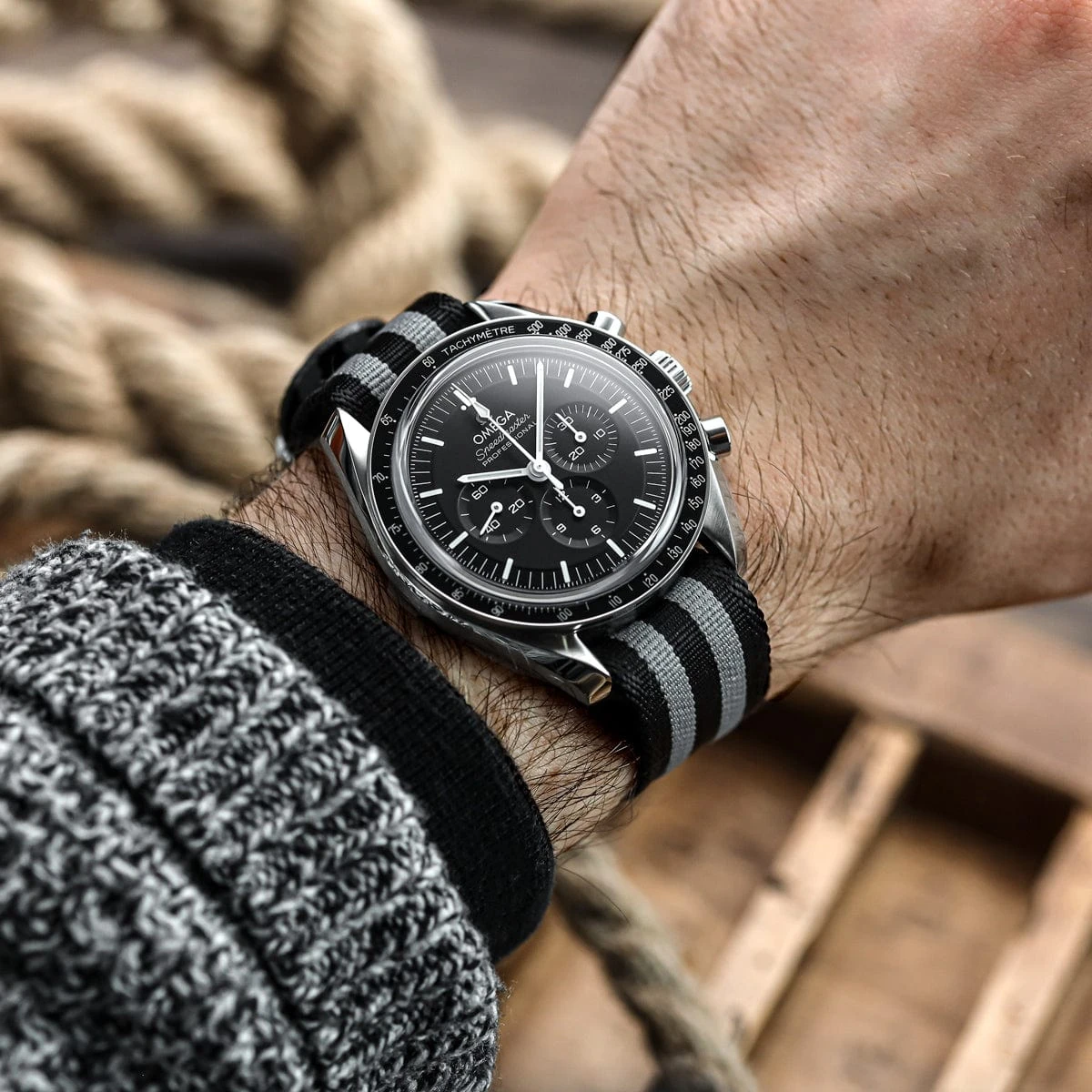 WatchGecko Signature Single Pass Military Nylon Watch Strap - Bond - Image 3