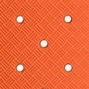 WatchGecko Vintage Tropical Style FKM Rubber Watch Strap - Orange - Image 9