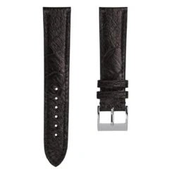 Durbuy Ostrich Leg Handmade Leather Watch Strap - Brown