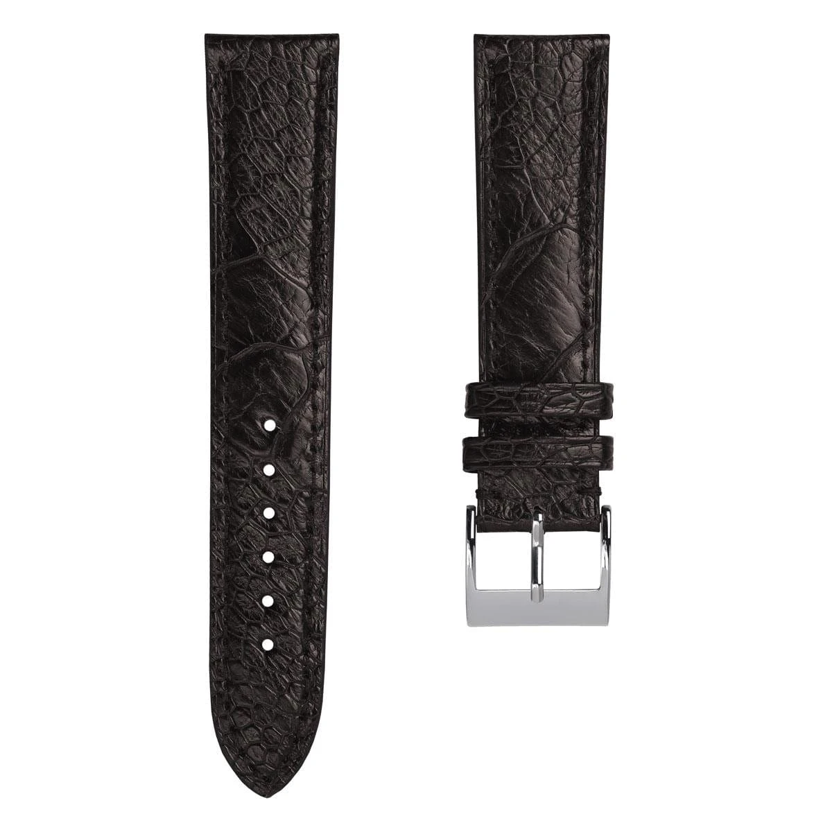 Durbuy Ostrich Leg Handmade Leather Watch Strap - Brown