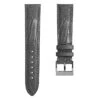 Durbuy Ostrich Leg Handmade Leather Watch Strap - Grey