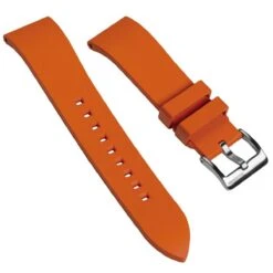 Zennor Quick Release FKM Rubber Watch Strap By ZULUDIVER - Orange