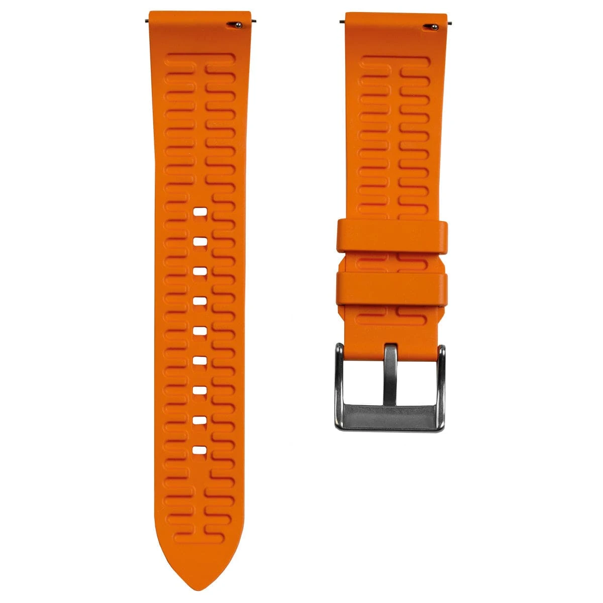 Zennor Quick Release FKM Rubber Watch Strap By ZULUDIVER - Orange - Image 5