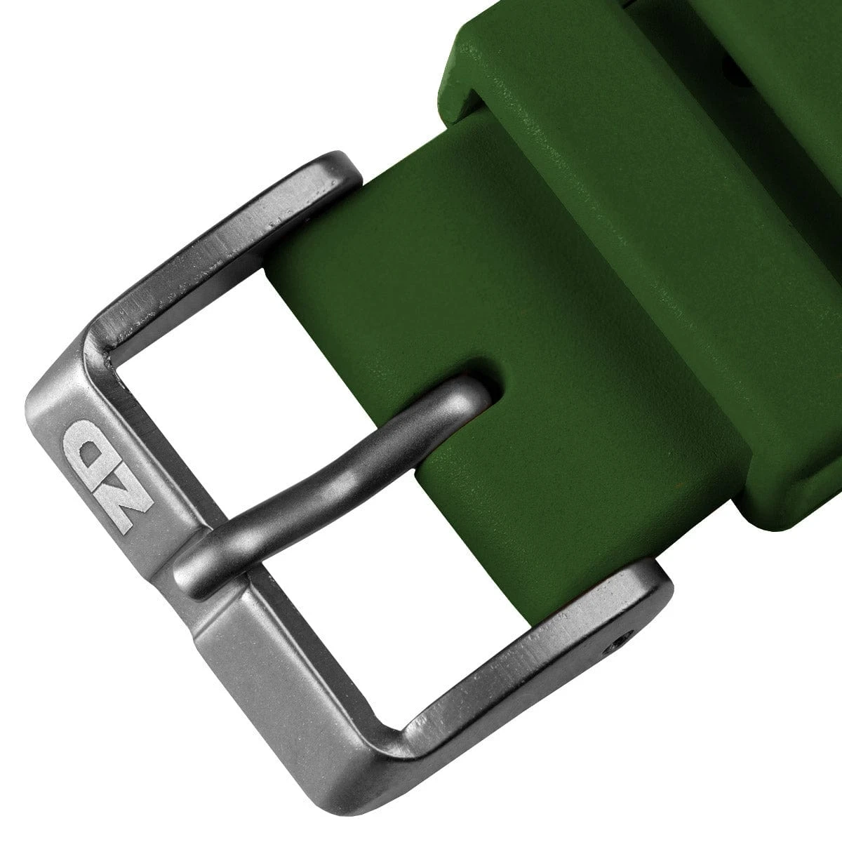 ZULUDIVER 284 Italian Rubber Diver's Watch Strap - Army Green - Image 3