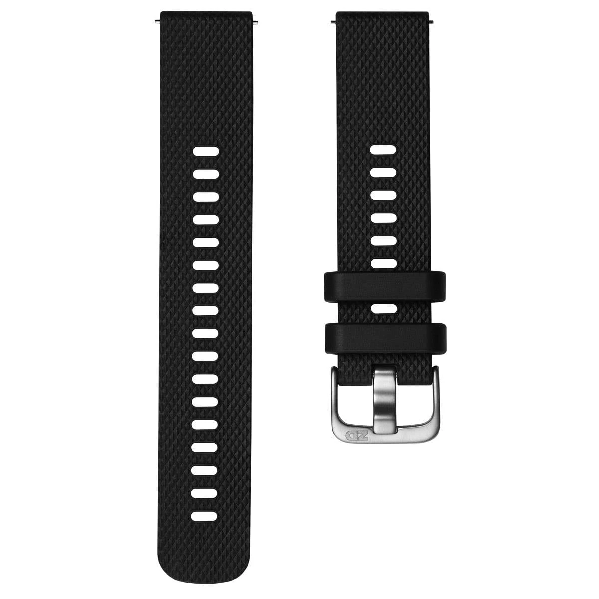 ZULUDIVER 330 Italian Rubber Dive Watch Strap - Black
