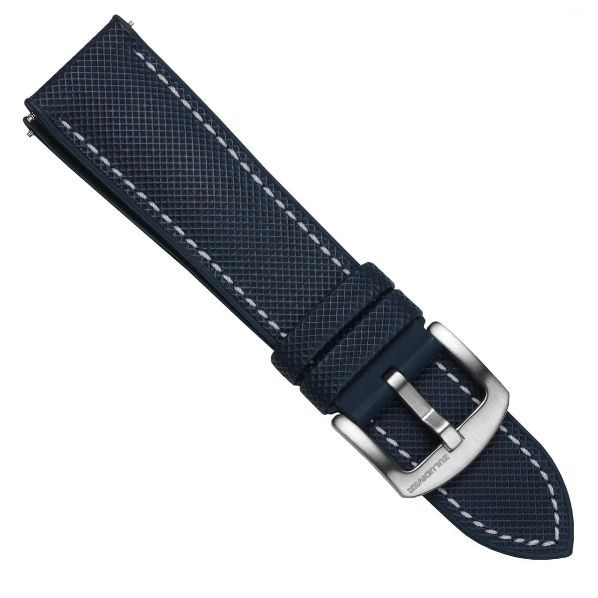 ZULUDIVER Anvil FKM Rubber Watch Strap - Blue - Image 6