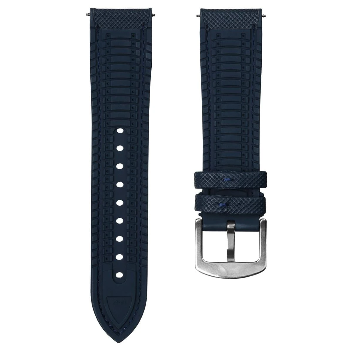 ZULUDIVER Anvil FKM Rubber Watch Strap - Blue - Image 7