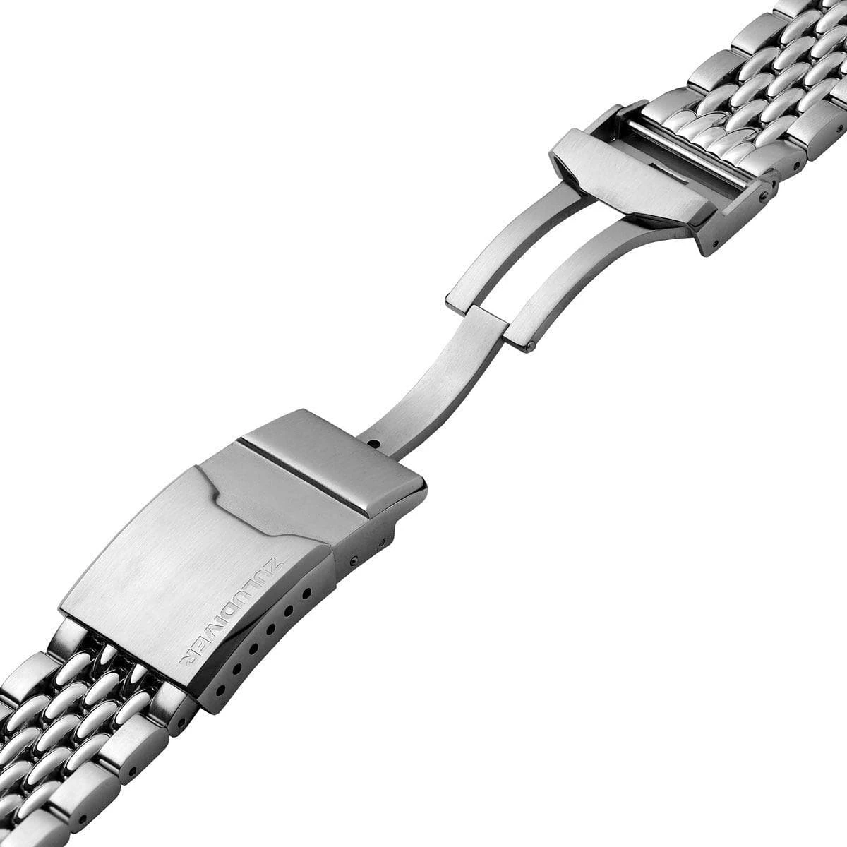 ZULUDIVER Beads Of Rice Premium Watch Strap - Silver - Image 3