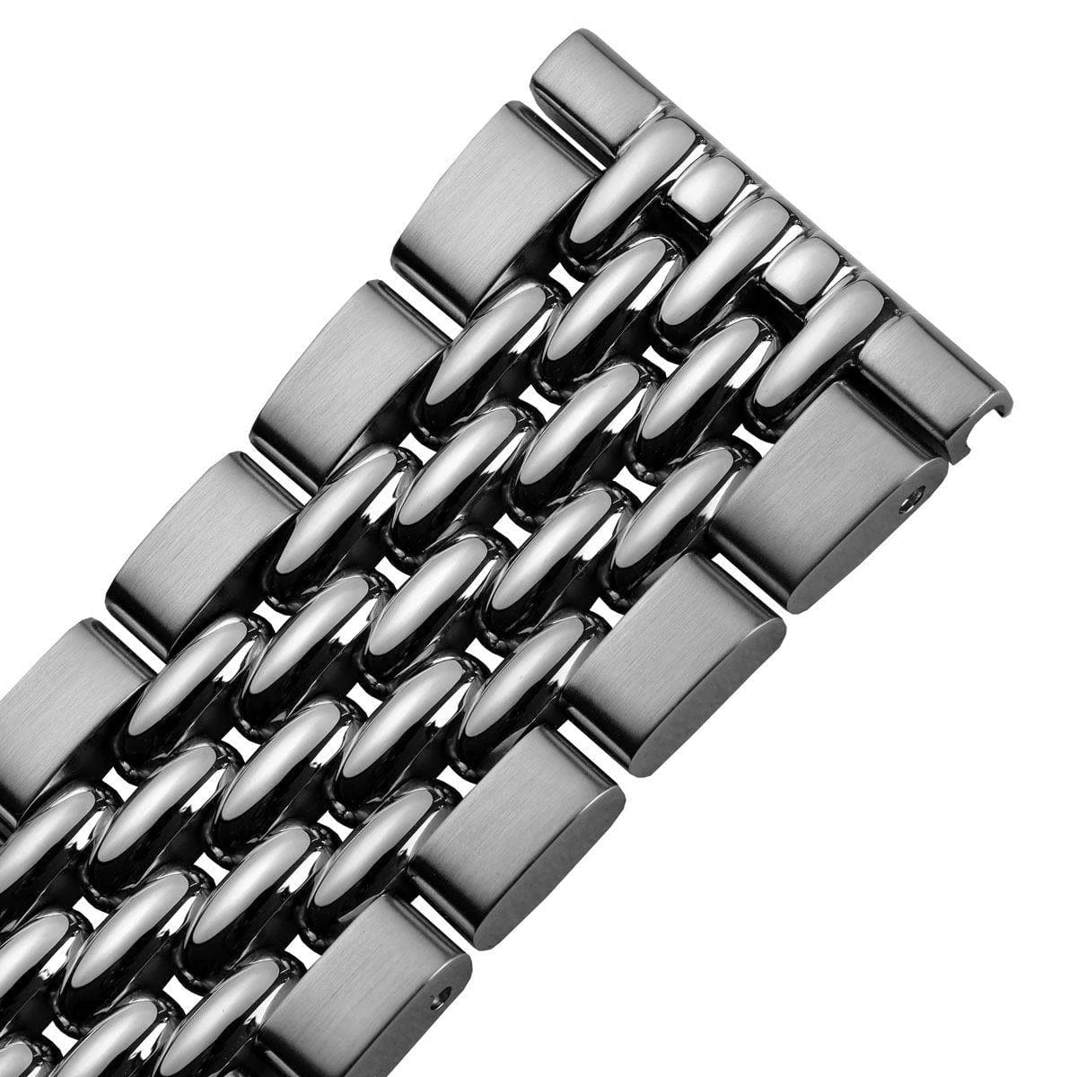 ZULUDIVER Beads Of Rice Premium Watch Strap - Silver - Image 4
