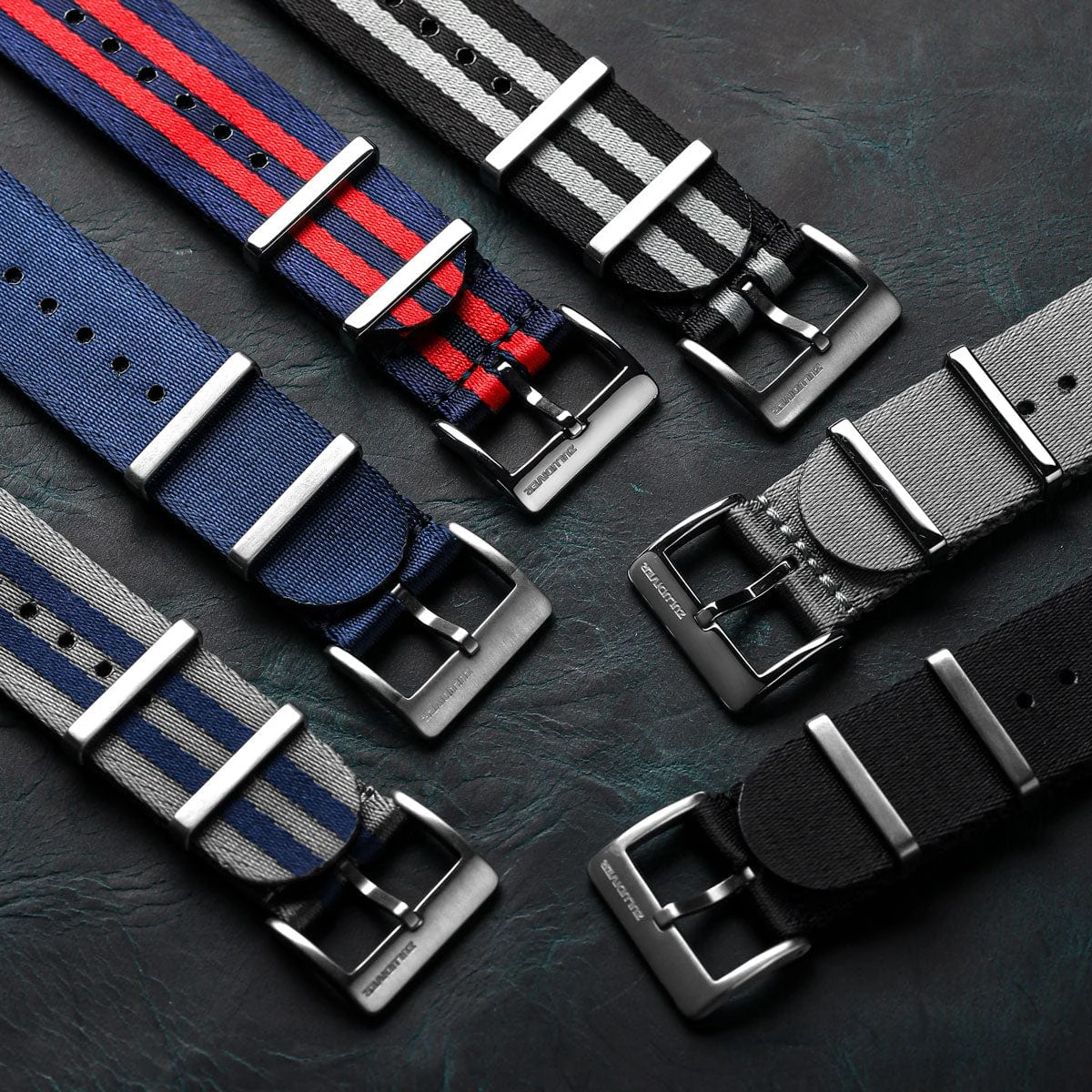 ZULUDIVER 1973 British Military Watch Strap: ARMOURED RECON - Classic Bond, Satin - Image 3