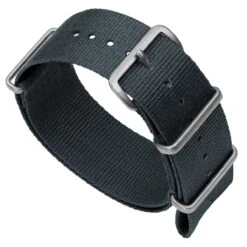ZULUDIVER 1973 British Military Watch Strap: CADET - Admiralty Grey - Satin
