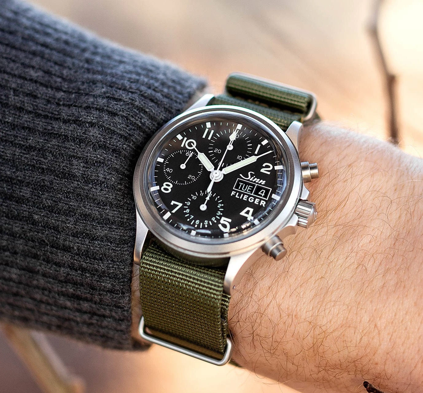 ZULUDIVER 1973 British Military Watch Strap: CADET - Army Green - PVD IP Black - Image 4