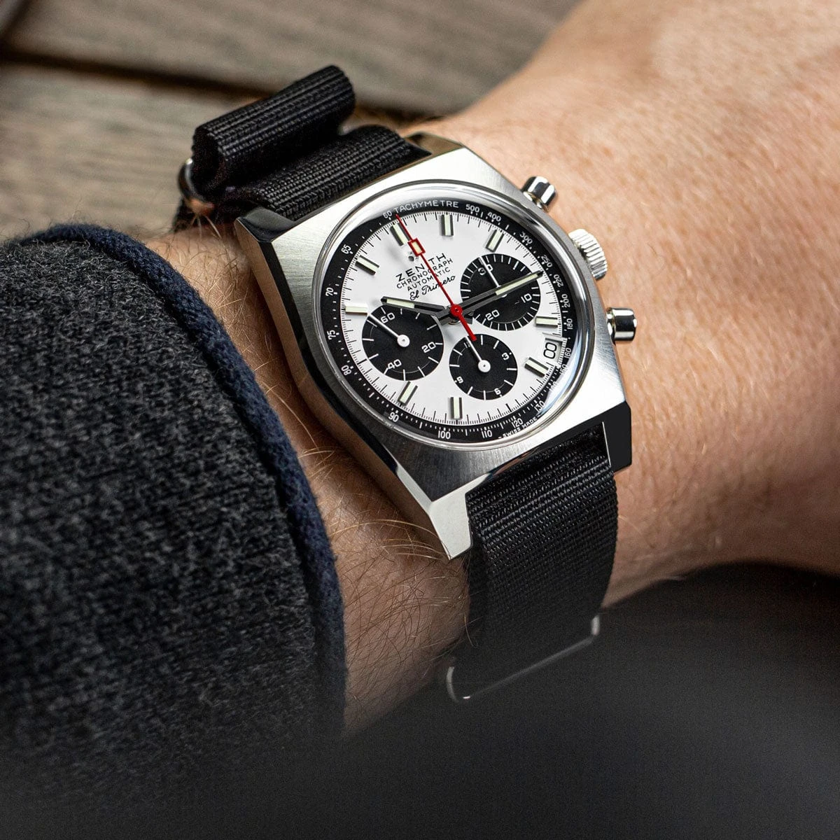 ZULUDIVER 1973 British Military Watch Strap: CADET - Combat Black - Polished - Image 3