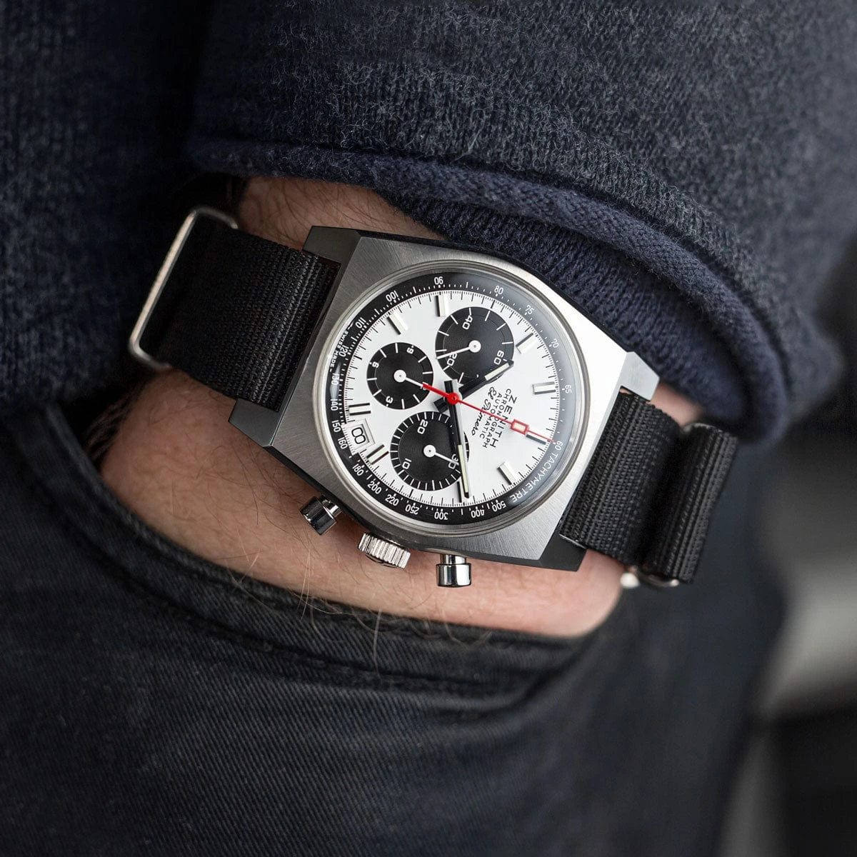 ZULUDIVER 1973 British Military Watch Strap: CADET - Combat Black - Polished - Image 6