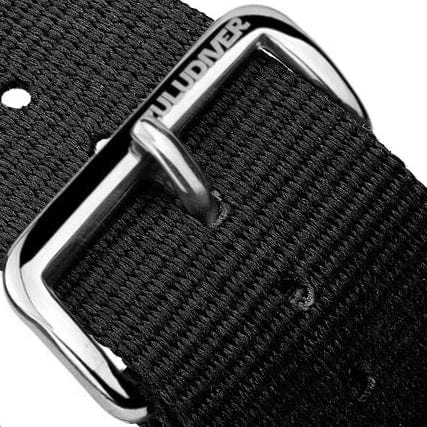 ZULUDIVER 1973 British Military Watch Strap: CADET - Combat Black - Polished - Image 9