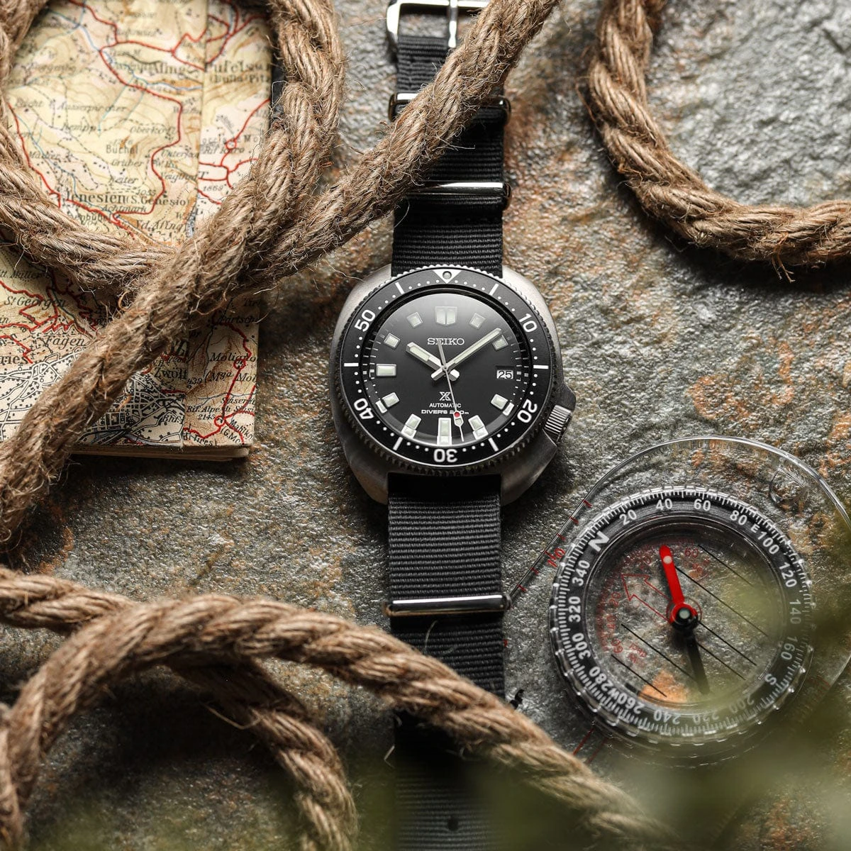 ZULUDIVER 1973 British Military Watch Strap: CADET - Combat Black - Satin - Image 6