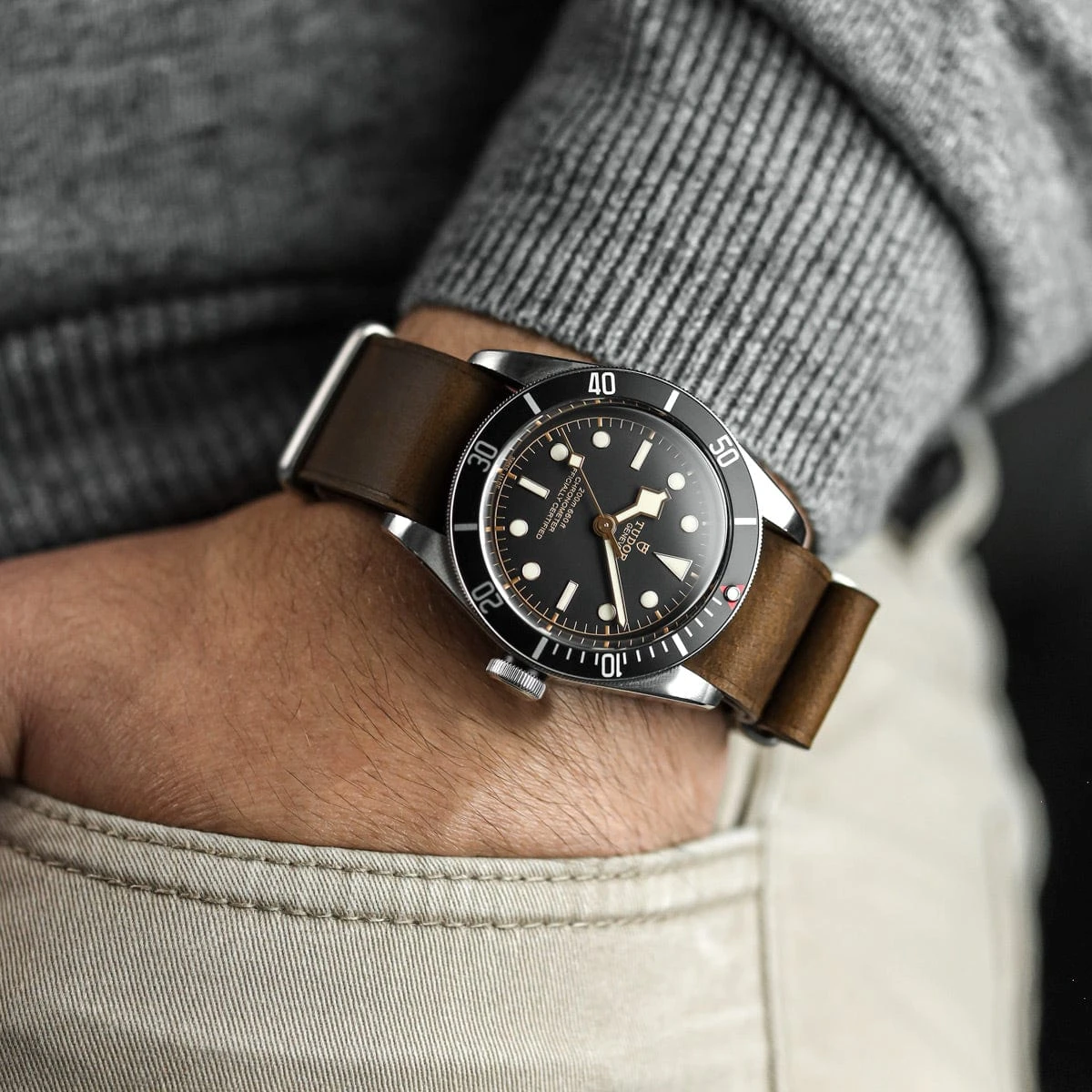 ZULUDIVER 1973 British Military Watch Strap: OXFORD - Chestnut Brown - Image 2