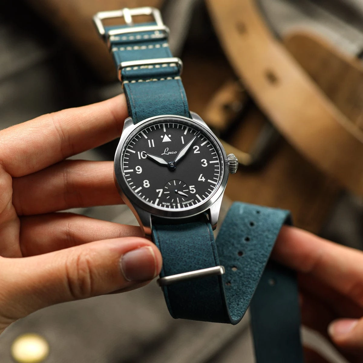 ZULUDIVER 1973 British Military Watch Strap: OXFORD - Vintage Blue - Image 3