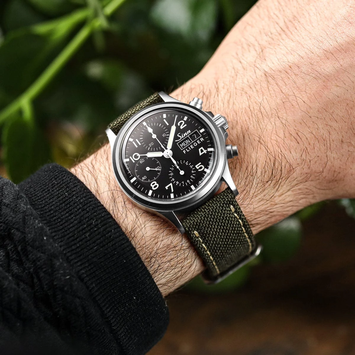 ZULUDIVER Cordura® Premium Divers Watch Strap - Black / Grey - Image 3