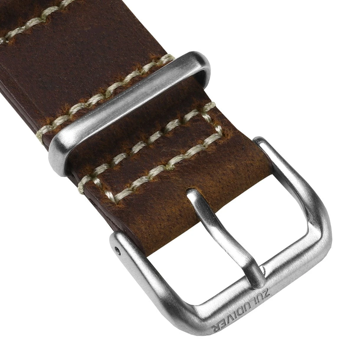 ZULUDIVER 1973 British Military Watch Strap: OXFORD - Chestnut Brown - Image 13
