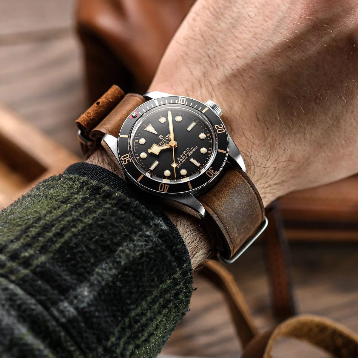 ZULUDIVER 1973 British Military Watch Strap: OXFORD - Chestnut Brown - Image 6
