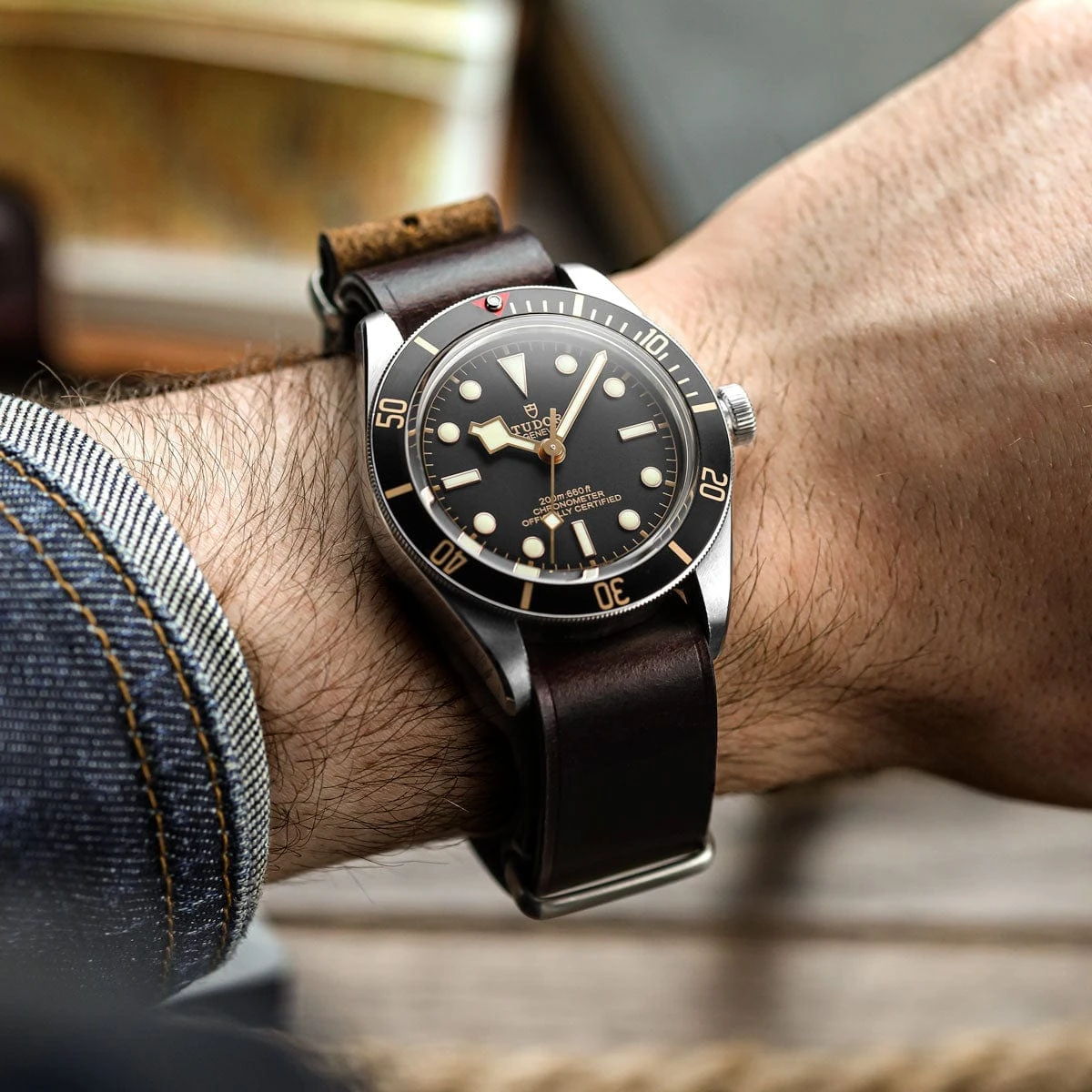 ZULUDIVER 1973 British Military Watch Strap: OXFORD - Vintage Green - Image 7