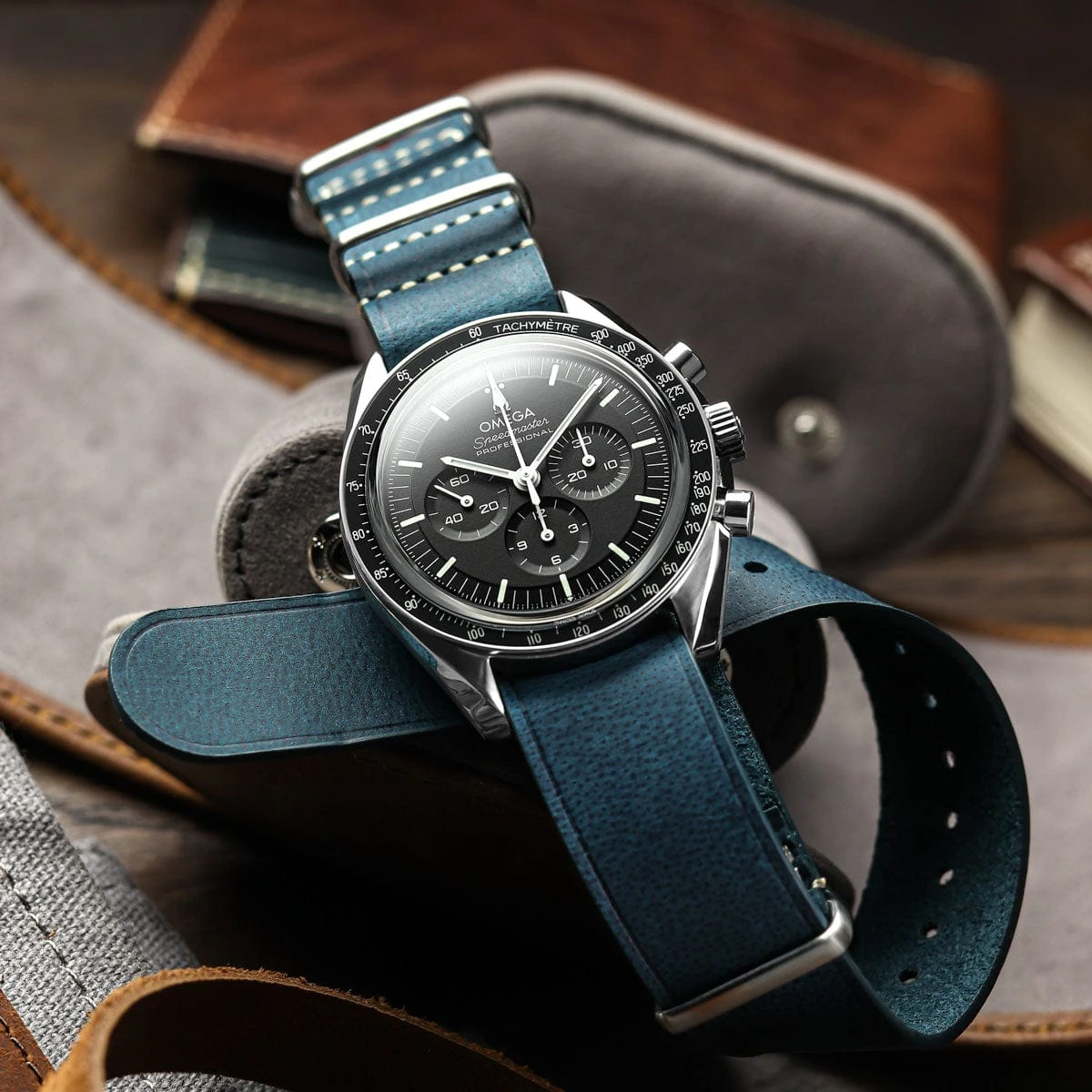 ZULUDIVER 1973 British Military Watch Strap: OXFORD - Vintage Green - Image 8