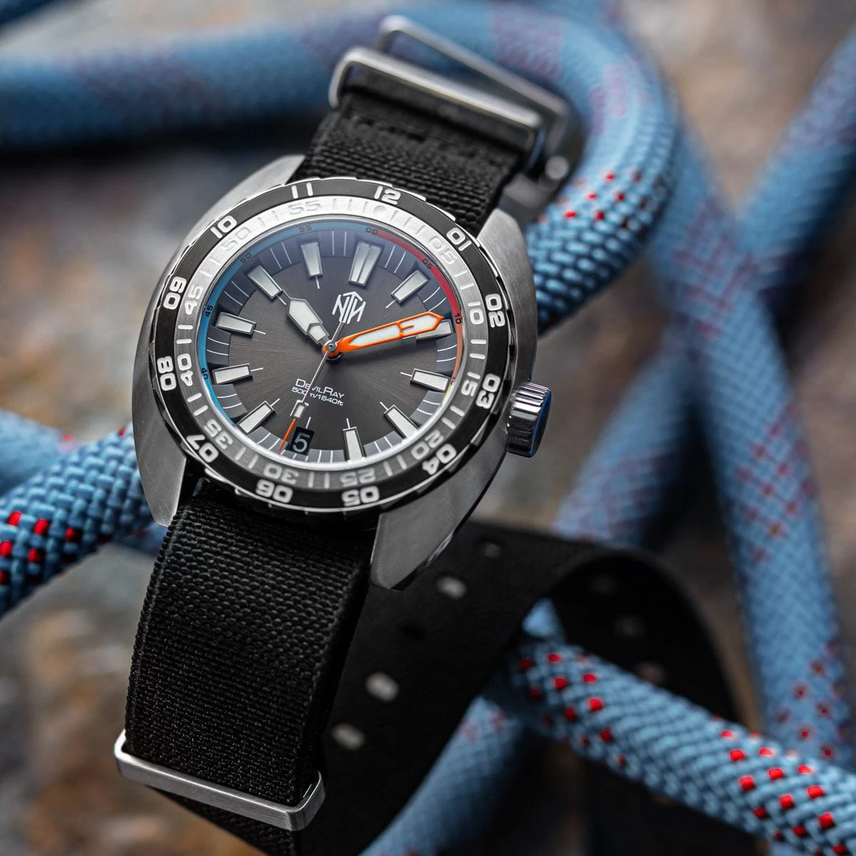ZULUDIVER 1973 British Military Watch Strap: AIRBORNE Elastic - Black - Image 2