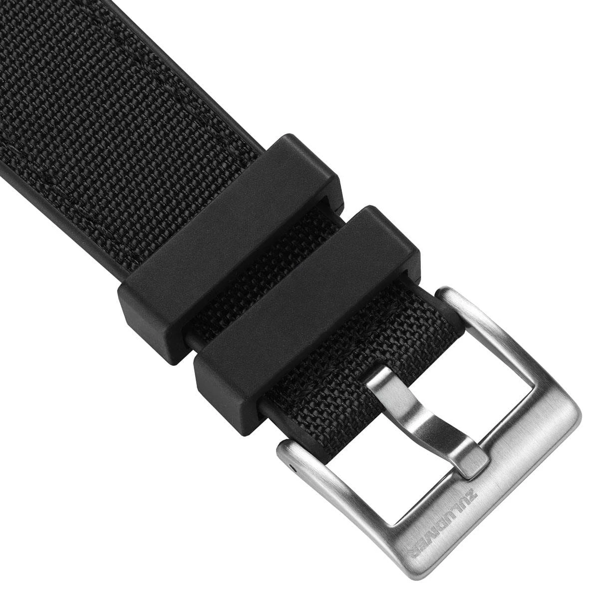 ZULUDIVER Endurance Extreme Rubber Watch Strap - Black - Image 3
