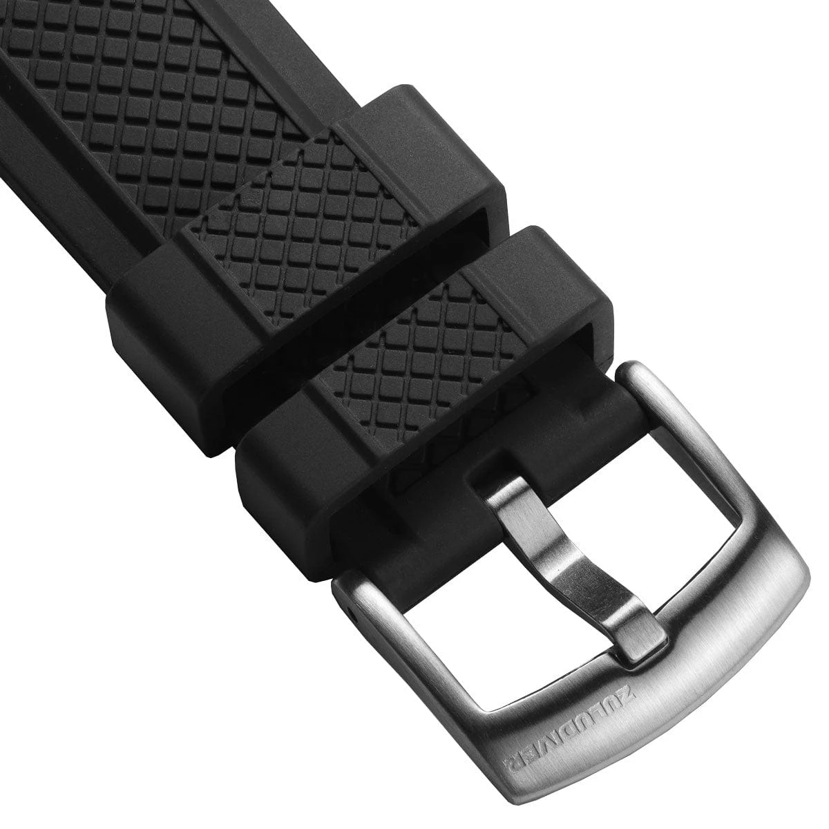 ZULUDIVER Hartland FKM Rubber Watch Strap - Black - Image 7
