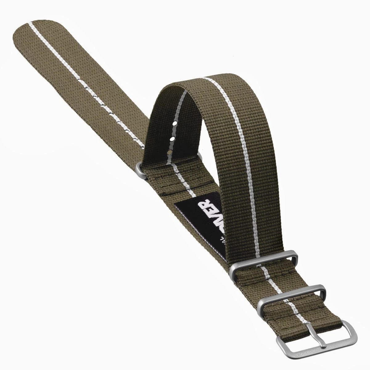 ZULUDIVER 1973 British Military Watch Strap: CADET Marine Nationale - Desert Sand & White - Image 5