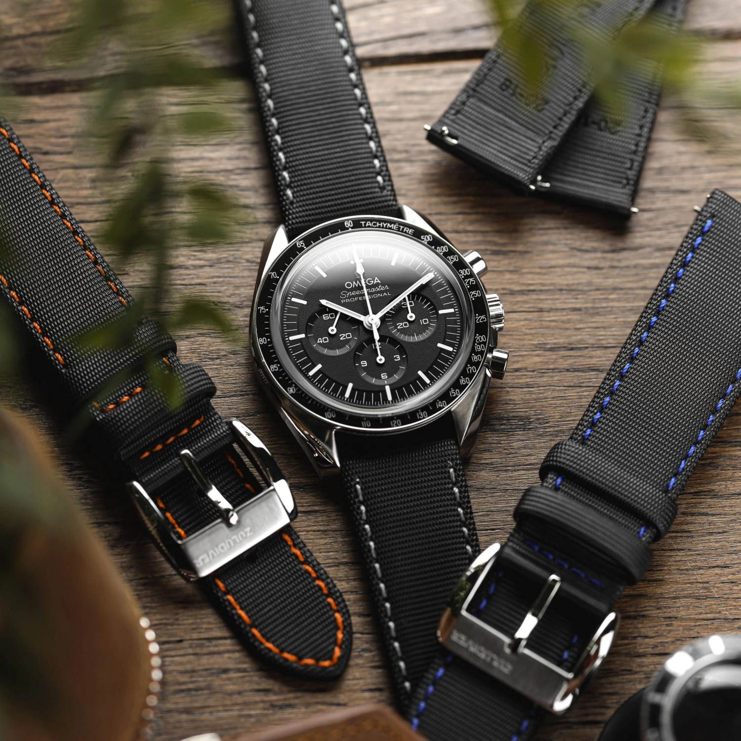 ZULUDIVER Maverick (MK II) Sailcloth Waterproof Watch Strap - Black / Black - Image 5