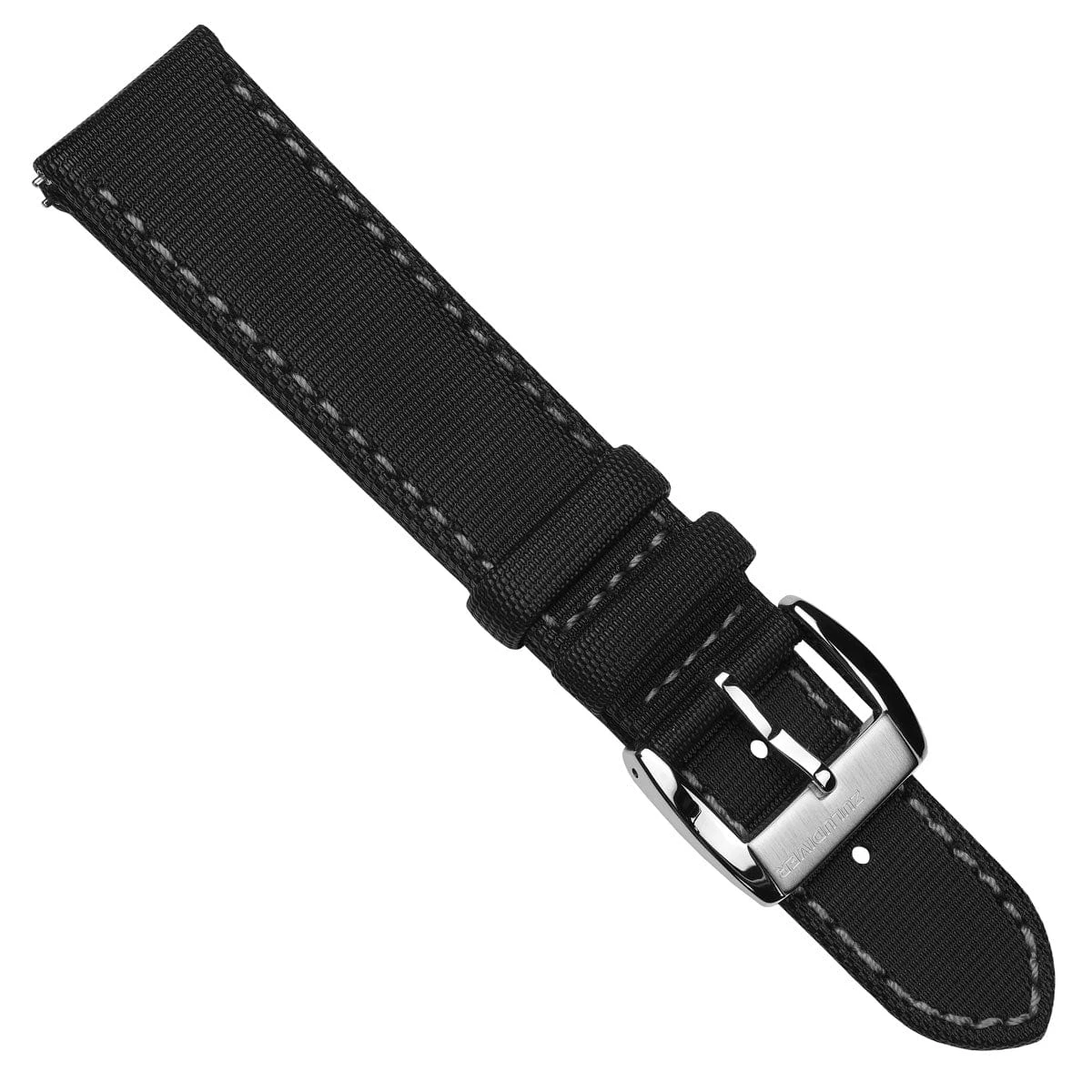 ZULUDIVER Maverick (MK II) Sailcloth Waterproof Watch Strap - Black / Grey - Image 12