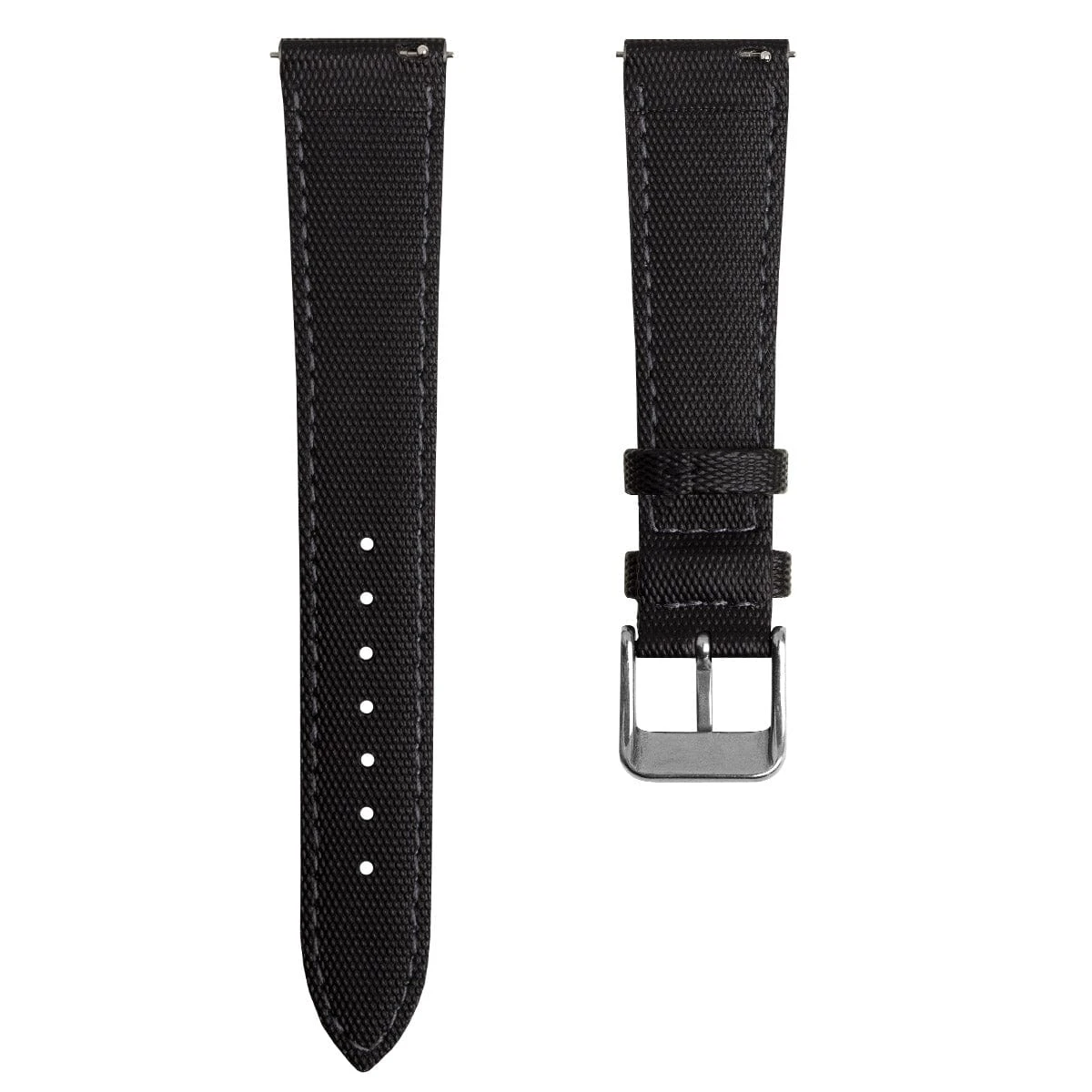 ZULUDIVER Mayday Sailcloth Padded Divers Watch Strap - Grey Stitching - Image 10