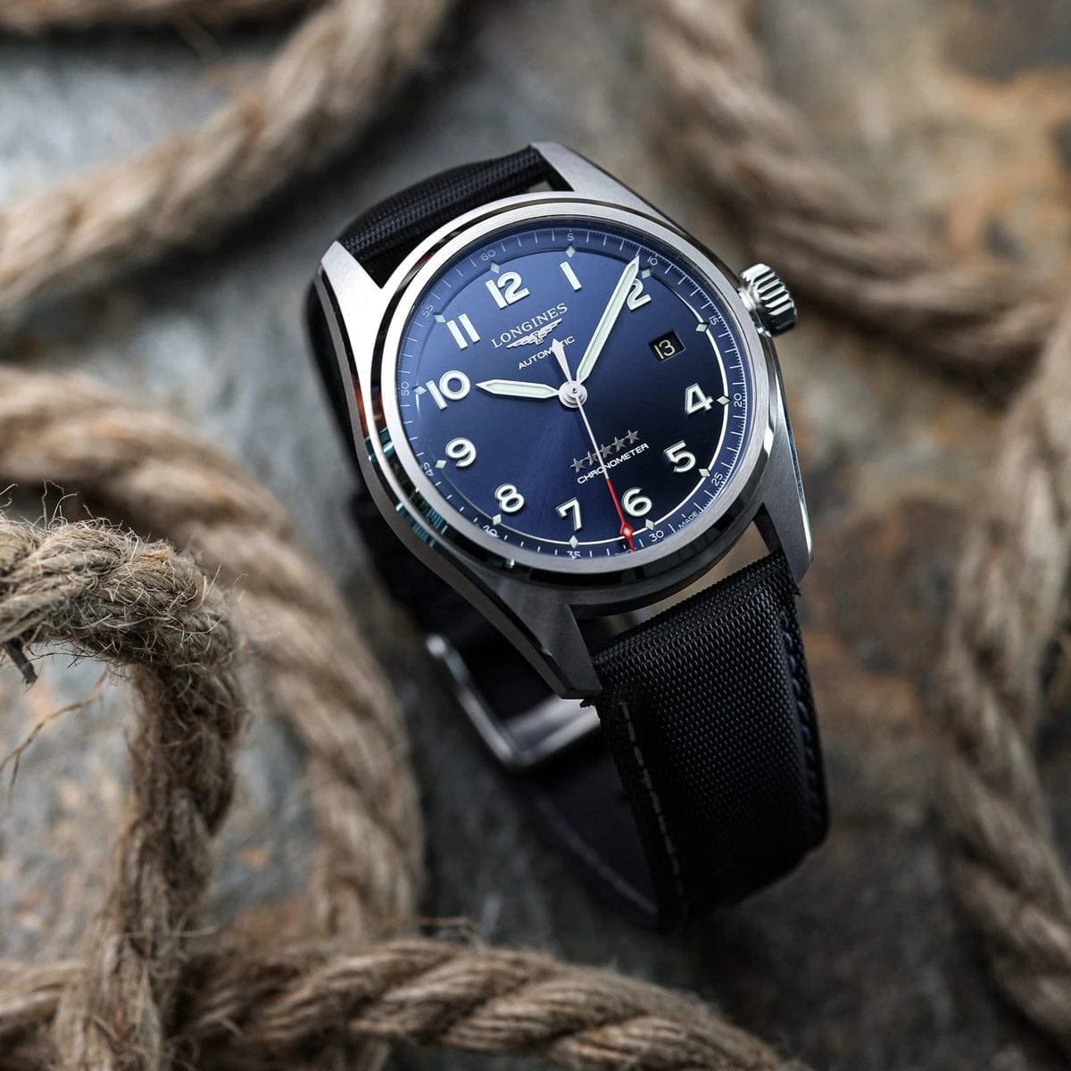 ZULUDIVER Mayday Sailcloth Padded Divers Watch Strap - Grey Stitching - Image 3