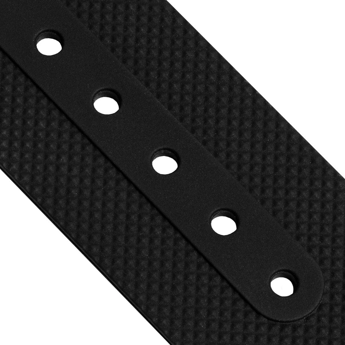 ZULUDIVER Seaton FKM Rubber Military Watch Strap - Black - Brushed Buckles - Image 10