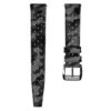 ZULUDIVER Tropic Style FKM Rubber Watch Strap - Camouflage Grey