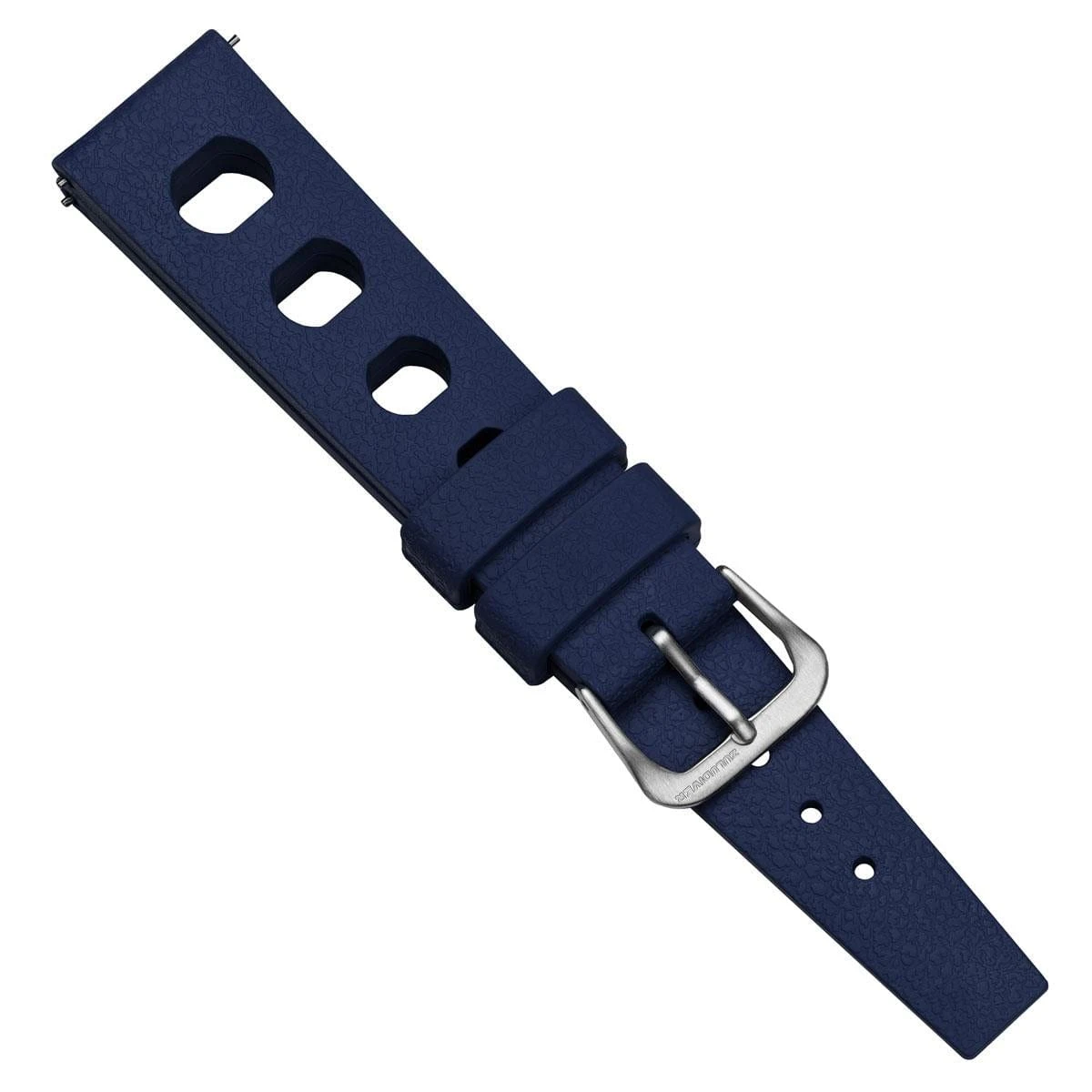 ZULUDIVER Tropical Regis Rubber Watch Strap - Blue - Image 5