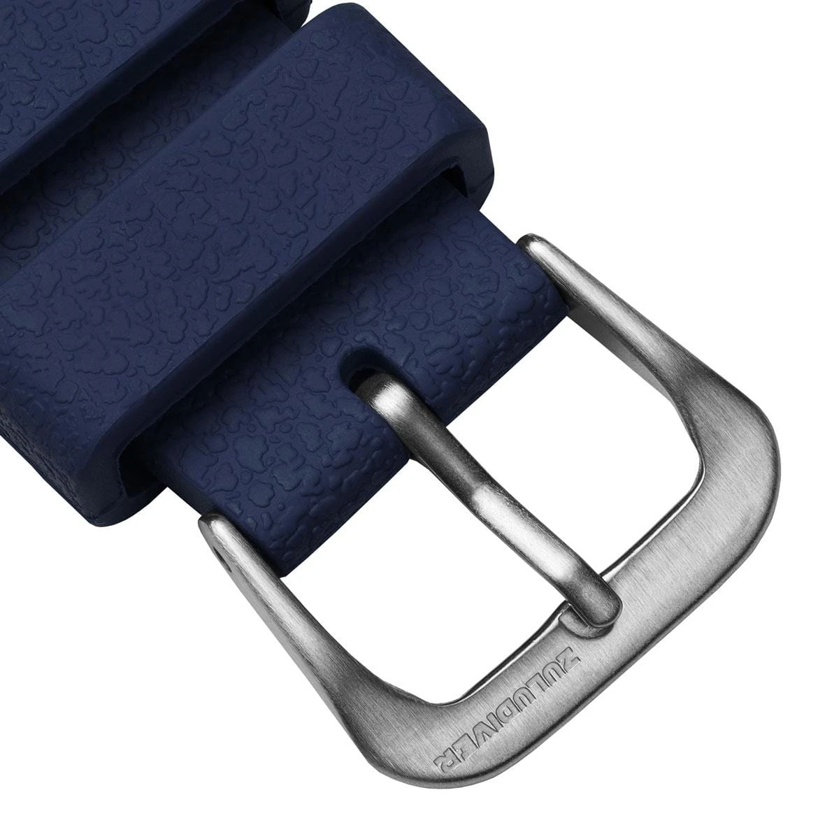 ZULUDIVER Tropical Regis Rubber Watch Strap - Blue - Image 7