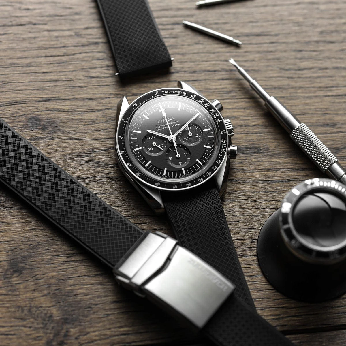 ZULUDIVER TSUNAMI Rubber Deployant Watch Strap - Image 6