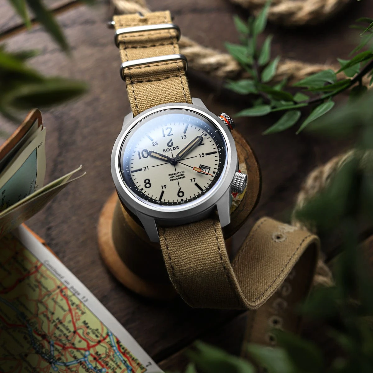 ZULUDIVER Vintage Canvas Military Watch Strap - Desert Sand - Image 3